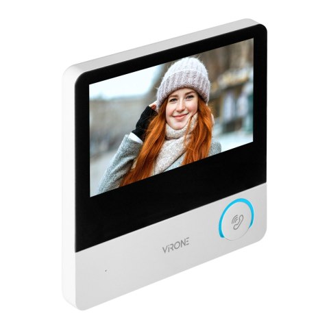 CETI Full HD, zestaw wideodomofonowy jednorodzinny, 4-żyłowy, 7", ekran dotykowy, Full HD, RFID