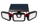 67-495# Lampa uliczna solarna 3 reflektory + czujnik