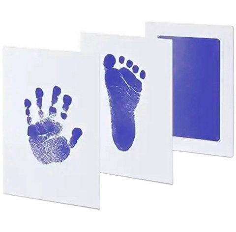 DA82A Niebrudzący odcisk rączki stópki 8x12,5 blue