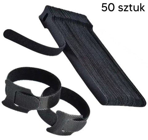DA137 Opaski zaciskowe na rzep do kabli 50szt