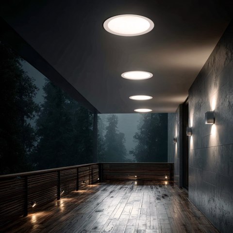 Panel LED sufitowy Maclean, podtynkowy SLIM, 18W, Neutral White 4000K, 170*26mm, 1800 lm, MCE372 R