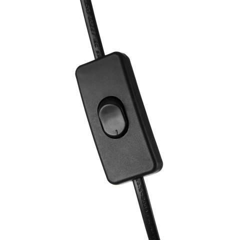 LUWES lampa podłogowa, 185 cm, E27, max. 18W, czarna