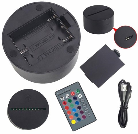 ZD98C Lampka nocna dłonie 3d led