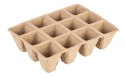 Rozsadniki torfowe małe (3x4 otwory) 16 x 12 x 4.5 cm, 5 szt.