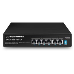 ENS107 Esperanza switch 6-portowy poe 10/100/1000 65w goliath