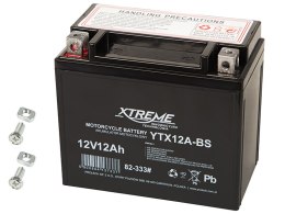82-333# Akumulator motocyklowy 12v 12ah xtreme lewy+
