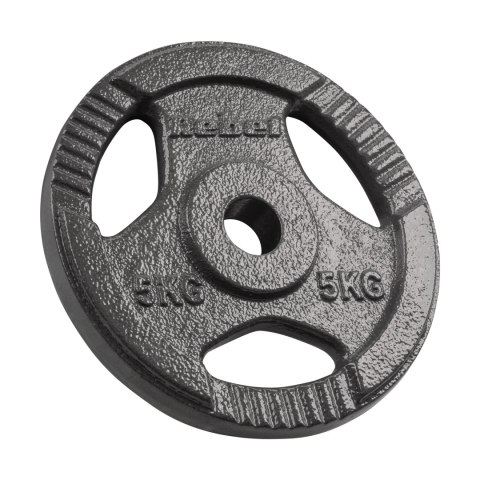 Obciążenie żeliwne zestaw 4x5kg, otwór 31mm, talerz z uchwytami, REBEL ACTIVE