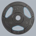 Obciążenie żeliwne zestaw 4x5kg, otwór 31mm, talerz z uchwytami, REBEL ACTIVE