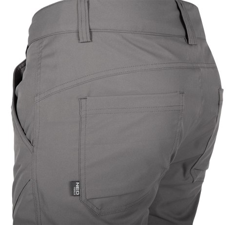 Spodnie robocze OUTDOOR, 2 way stretch, szare, rozmiar L