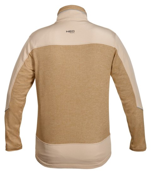 Bluza softshell OUTDOOR, beżowa, rozmiar XXXL