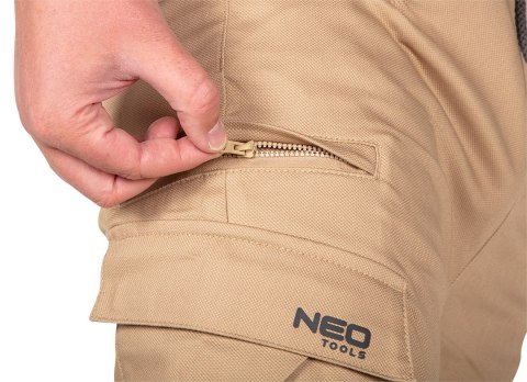 Spodnie robocze OUTDOOR, typu jogger, beżowe, rozmiar S