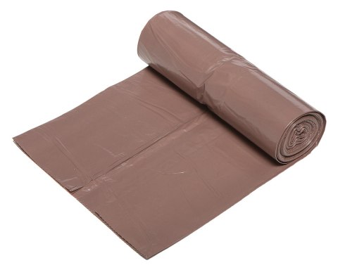 Worki na odpady 200 L, brązowe, 40 mic, 10 szt.