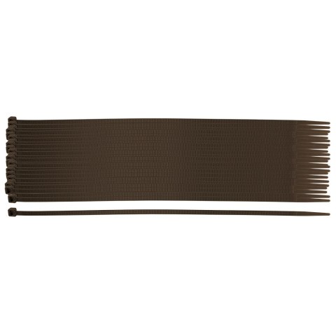 Opaski zaciskowe ogrodowe 4.8 x 300 mm, 50 szt., brązowe