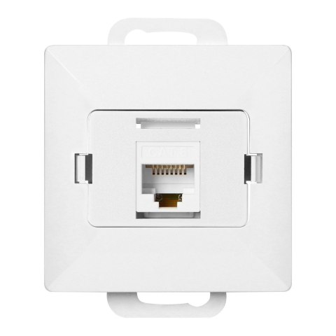 Gniazdo 1xRJ45 Cat5 Pearl, RJ45-5CAT/P1, biały