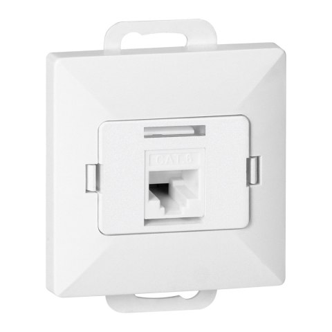 Gniazdo 1xRJ45 Cat5 Pearl, RJ45-5CAT/P1, biały