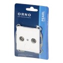 Gniazdo abonenckie "RTV" Pearl, 1,5dbt, GAP-P/K, biały
