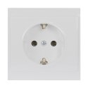 Gniazdo pojedyncze p/t 2P+Z, Schuko Luna, 16A, 250V, PT-17L, biały