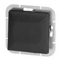 Łącznik krzyżowy p/t Pearl, 10A, 250V, WP-8P, czarny