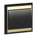 Łącznik p/t schodowy Luna, 10A, 250V, WP-5L, czarny/złoty