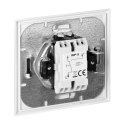 Łącznik p/t schodowy Luna, 10A, 250V, WP-5L, srebrny