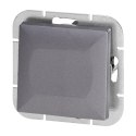 Łącznik p/t schodowy Pearl, 10A, 250V, WP-5P, antracyt