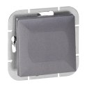 Łącznik p/t schodowy Pearl, 10A, 250V, WP-5P, antracyt