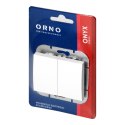 Łącznik p/t świecznikowy Onyx, 10A, 250V, WP-2O, biały