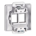 Płytka czołowa + 2xRJ45 Pearl, PC+ARJ45/P2, antracyt