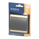 Przycisk dzwonek p/t Luna, 10A, 250V, WP-6/7L, czarny/złoty