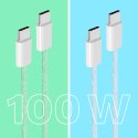 Kabel USB typu C - USB typu C 100 W 1 m zielony Kruger&Matz Basic