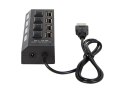 86-075# Rozgałęźnik usb wt.a-4xgn.a hub-07 czarny