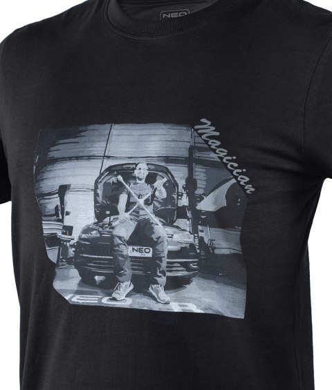 T-shirt z nadrukiem, mechanik, rozmiar M