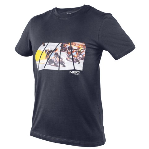 T-shirt z nadrukiem, motor, rozmiar L