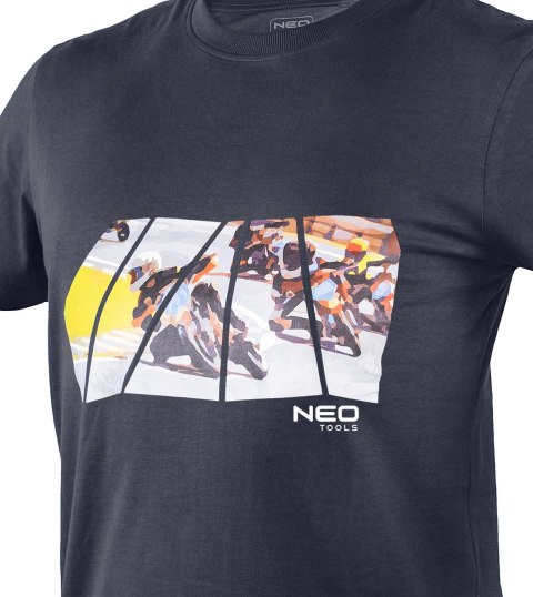 T-shirt z nadrukiem, motor, rozmiar S