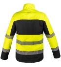 Kurtka robocza ostrzegawcza Softshell, żółto-czarna, rozmiar M