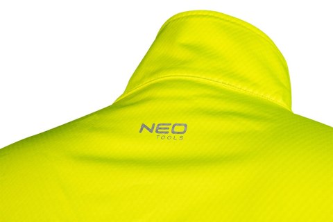 Kurtka robocza ostrzegawcza Softshell, żółto-czarna, rozmiar M