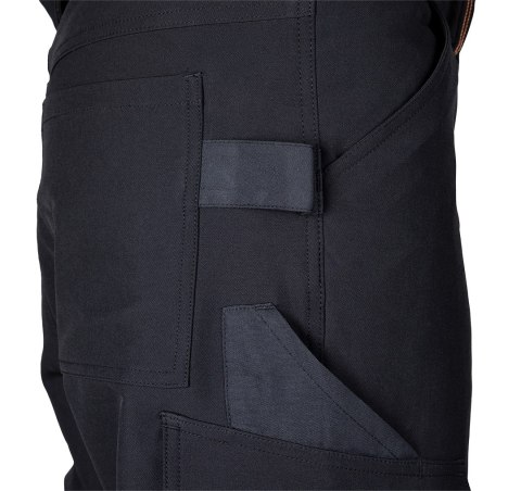 Spodnie robocze Mix&Match, 4 way stretch, czarno-pomarańczowe, rozmiar M
