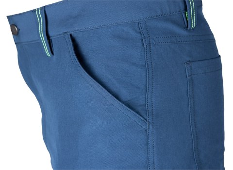 Spodnie robocze Mix&Match, 4 way stretch, granatowo-zielone, rozmiar XXL