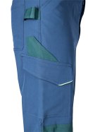 Spodnie robocze Mix&Match, 4 way stretch, granatowo-zielone, rozmiar XXXL