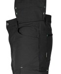 Spodnie robocze Mix&Match, 4 way stretch, z kaburami, Cordura, czarne, rozmiar XXL