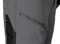 Spodnie robocze Mix&Match, 4 way stretch, z kaburami, Cordura, szaro-czarne, rozmiar XL