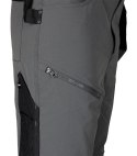 Spodnie robocze Mix&Match, 4 way stretch, z kaburami, Cordura, szaro-czarne, rozmiar XXL
