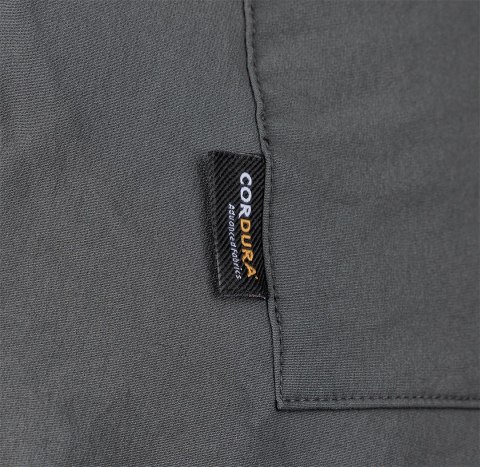 Spodnie robocze Mix&Match, 4 way stretch, z kaburami, Cordura, szaro-czarne, rozmiar XS