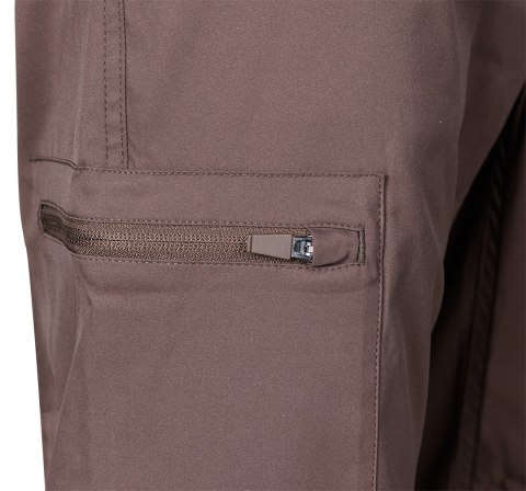 Spodnie robocze Mix&Match, stretch, brązowe, rozmiar XL