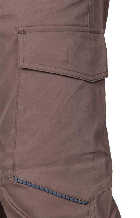 Spodnie robocze Mix&Match, stretch, brązowe, rozmiar XS