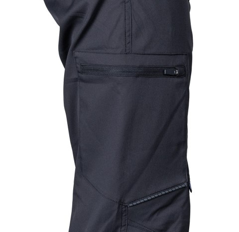 Spodnie robocze Mix&Match, stretch, czarne, rozmiar XXXL
