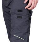 Spodnie robocze Mix&Match, stretch, szare, rozmiar XL