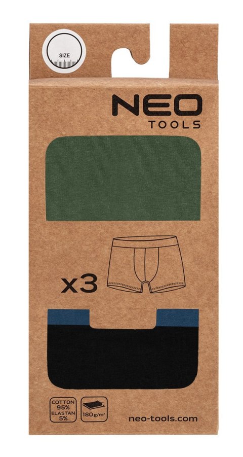 Bokserki basic 2, 3-pack, rozmiar L
