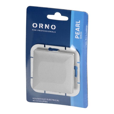 Łącznik p/t jednobiegunowy Pearl, 10A, 250V, WP-1P, srebrny