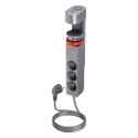 Przedłużacz biurkowy 3-krotny 2P+Z, 1,5M H05VV-F 3x1,5mm?, 2xUSB+1 typu C